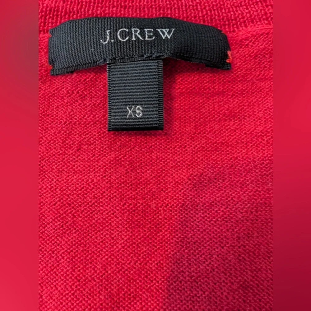 J. Crew 100% Merino Wool V Neck Lightweight Sweater XS